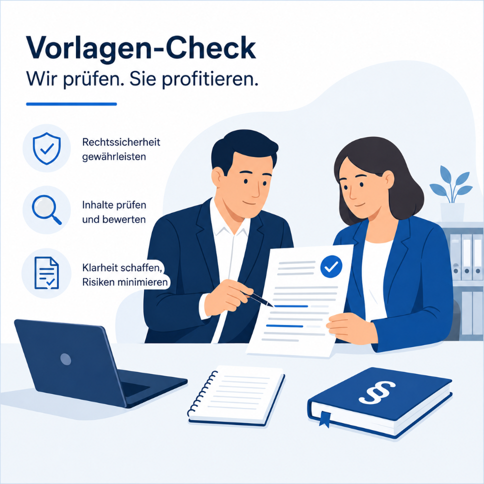 Vorlagencheck - Ein Datenschutzexperte prüft Ihr Dokument
